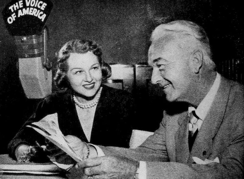 William Boyd with Jo Stafford for Voice of America